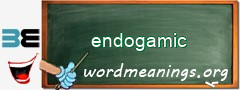 WordMeaning blackboard for endogamic